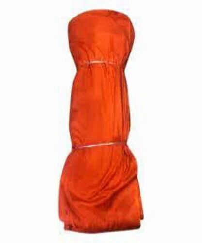 Orange Velvet Sequin Fabric