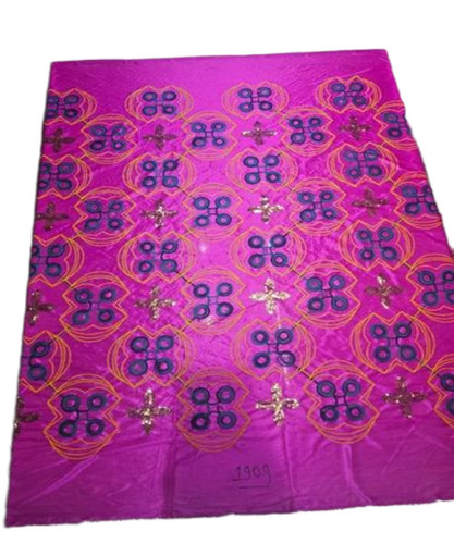 Pink Lycra Sequence Fabric