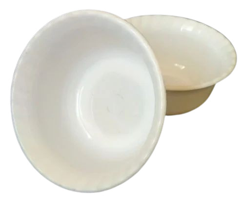 White Round Plastic Bowl