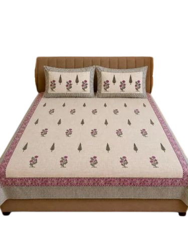 Cotton Printed Double Bedsheet