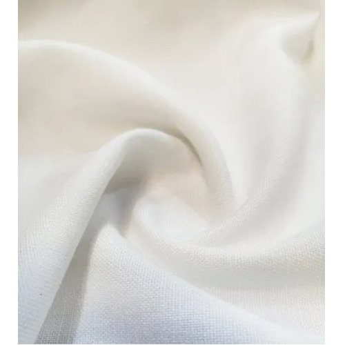 Milky White Charisma Polyester Curtain Fabric