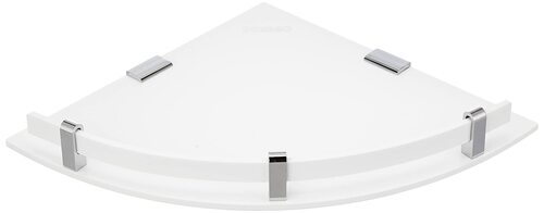White Acrylic Bathroom Corner Shelf