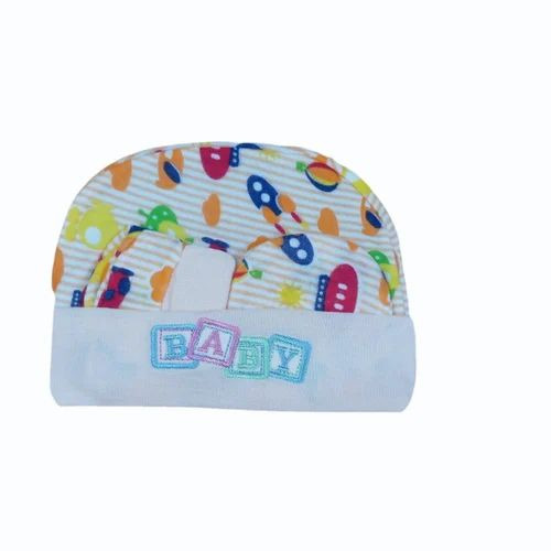 White Newborn Baby Cotton Cap