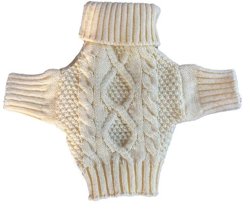 Wool Plain Dog Sweater