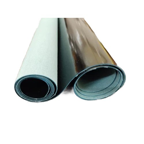1mm Black Plain Glossy Rexine Cloth