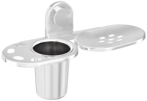 304 Soap Dish With Brush Holder