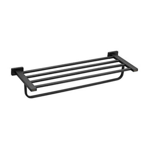Black Stainless Steel Towel Rack