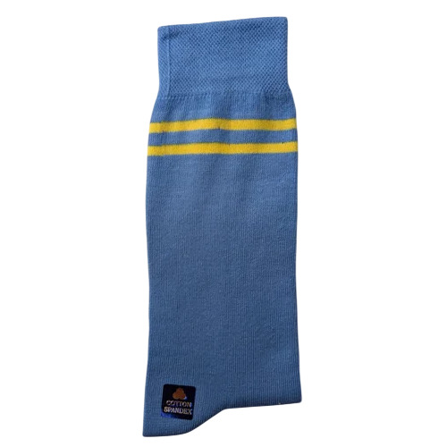 Customized Light Blue School Uniform Socks
