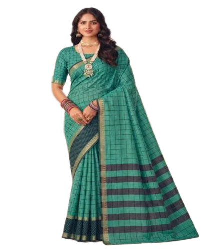 Green Cotton Sarees