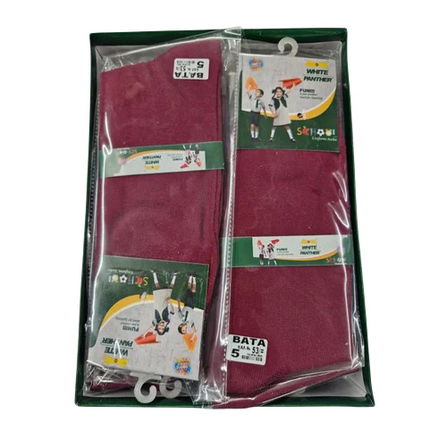 Maroon School Uniform Socks