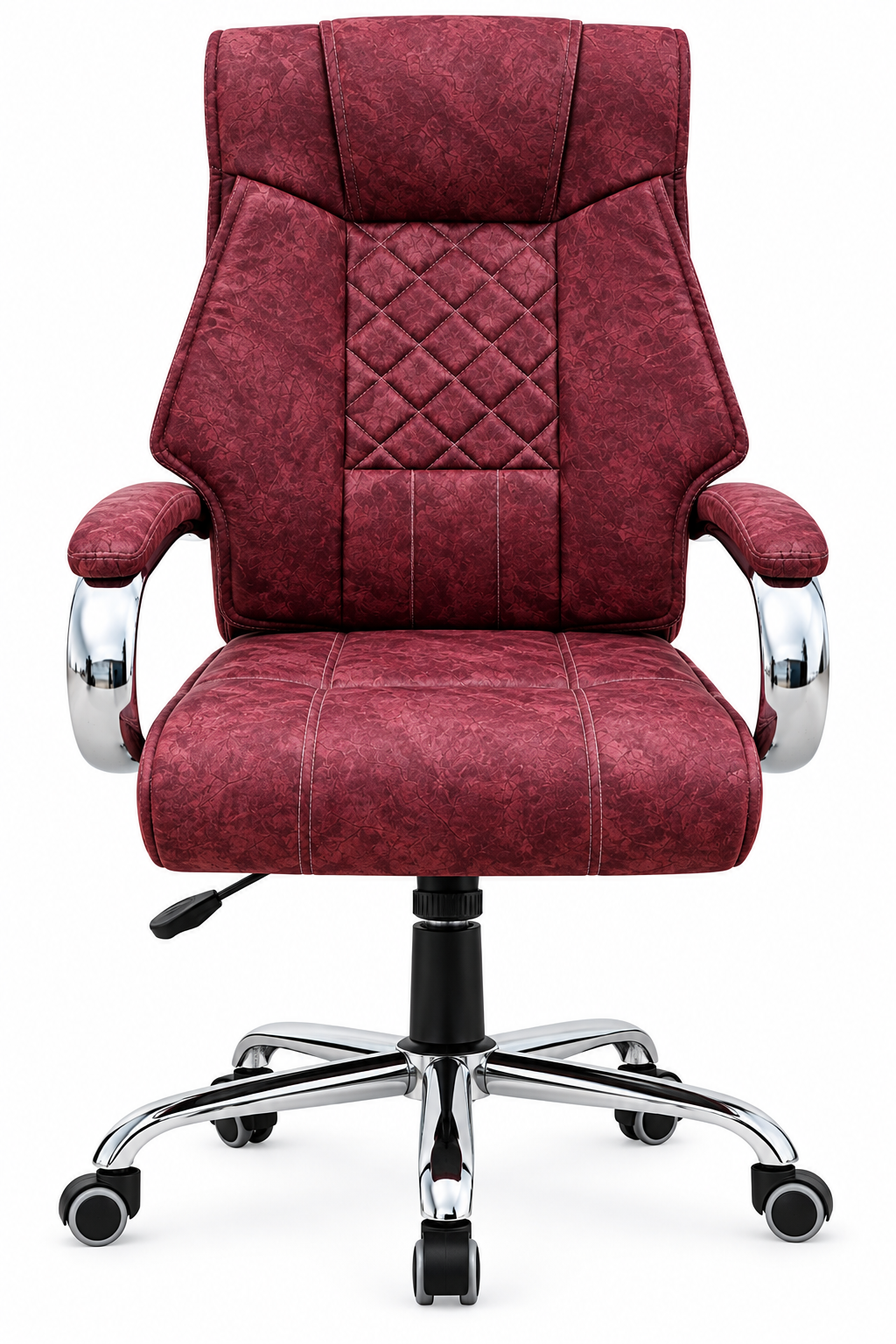 Maroon Texture Customized Boss Chair