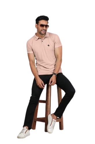 Men Plain Collar T Shirt