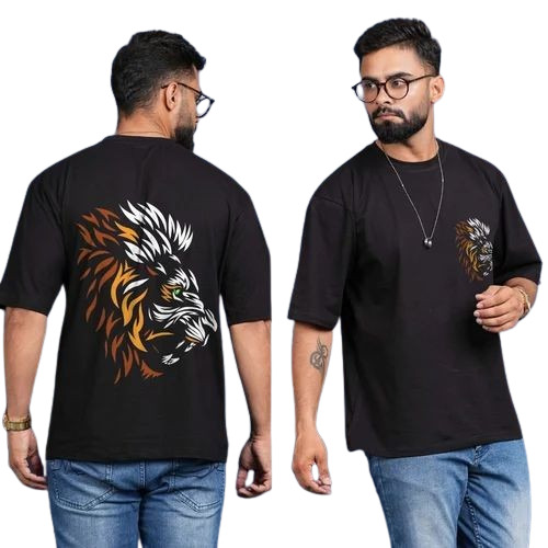 Men Printed Oversized T Shirt