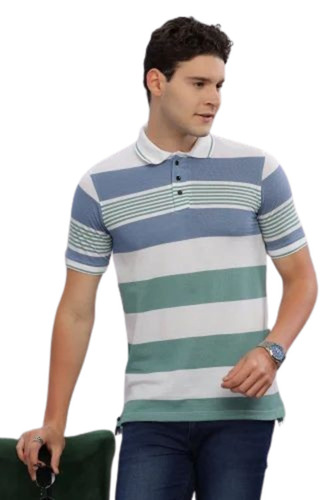 Mens Casual Striped T Shirt