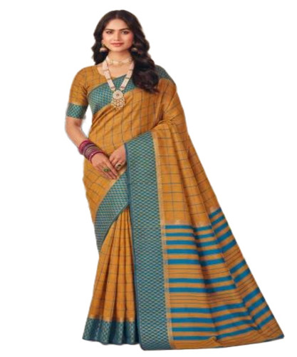 Mustard Cotton Sarees