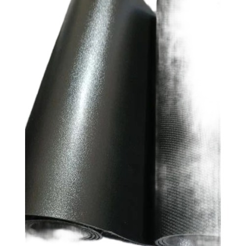 Plain Black Colour Rexine Fabric 