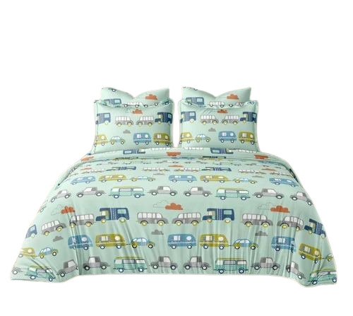 Printed Polycotton Double Bed Sheets