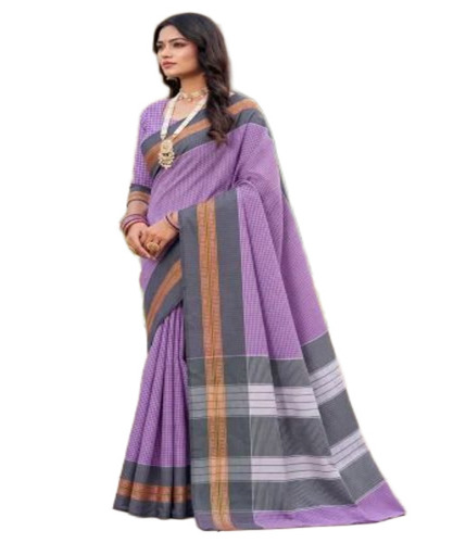 Purple Cotton Sarees