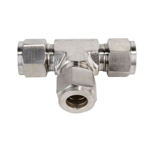 Silver Stainless Steel Union Tee