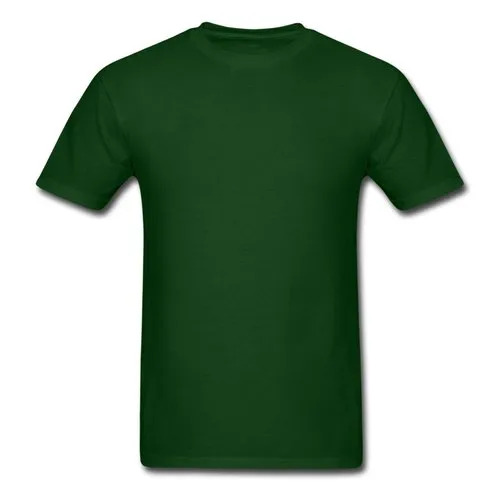 Dark Green Round Neck T Shirt
