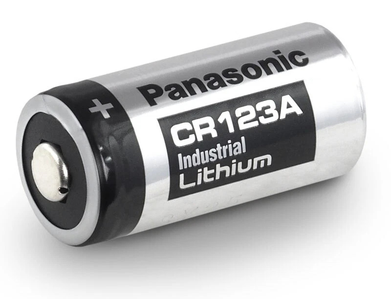 Panasonic Cr123 Black Silver 3V Lithium Battery - Battery Capacity: 5 Milliampere-Hour (Mah)