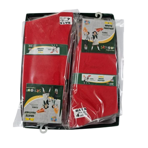 Red School Uniform Socks