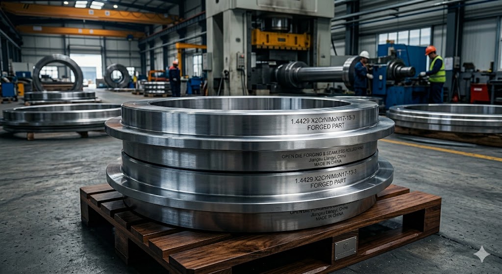 1.4429 X2Crnimon17 13 3 316Ln High Mo Nitrogen Austenitic Stainless Forgings For Chemical And Pharmaceutical Service Flanges Valves And Bars Jiangsu Liangyi - Chemical Composition: Cr: 16.5-18.5%