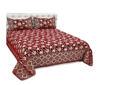 400 Gsm Velvet Printed Double Bedsheet