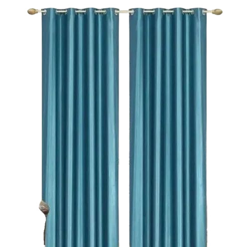 Blue Polyester Curtain - Design: Modern