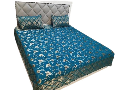 Blue Velvet Double Bedsheet
