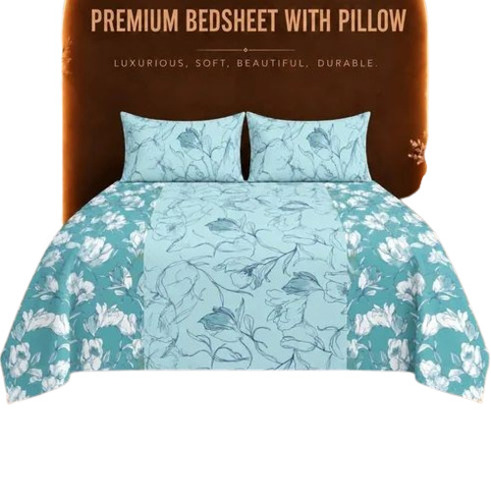 Designer Printed Double Bedsheet