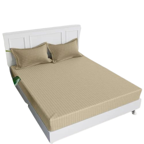 Glace Cotton Plain Double Bed Sheet