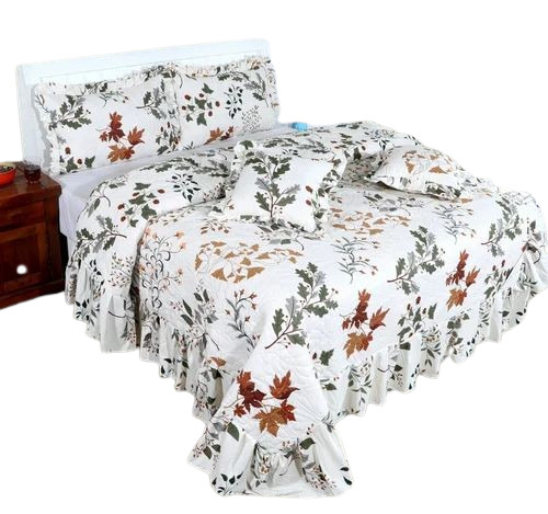 Glace Cotton Printed Double Bedsheet