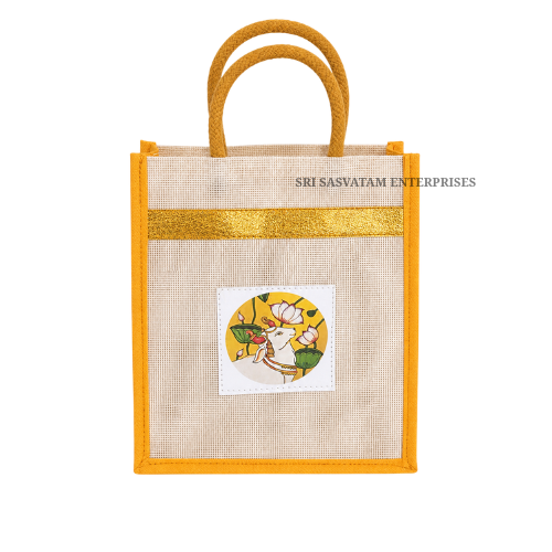 Pichwai Printed Jute Bags