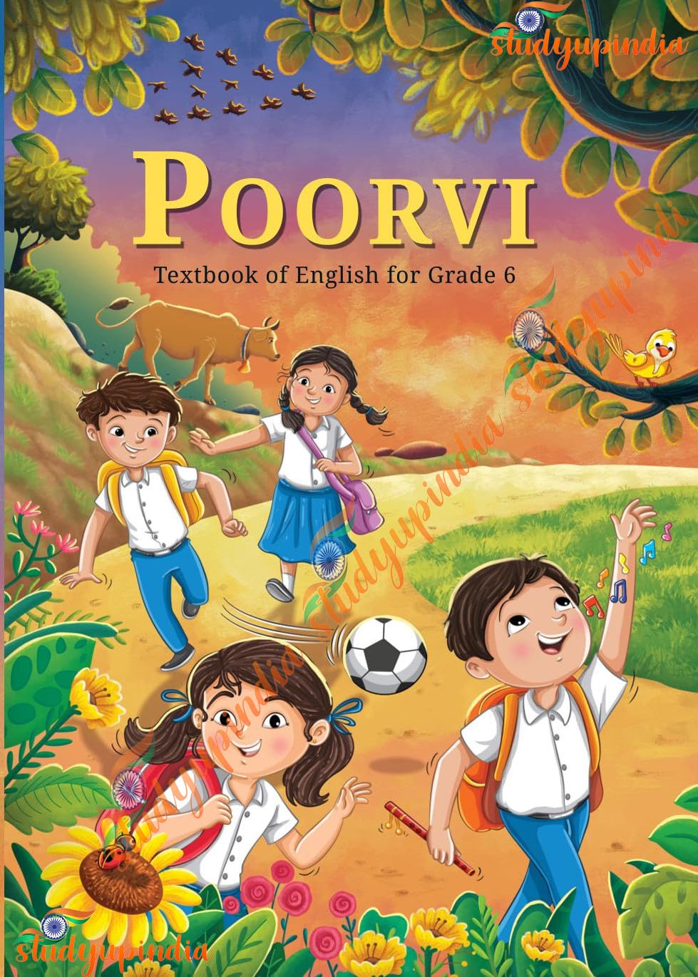 Poorvi Textbook of English for Grade 6 NCERT Book - Cardboard A4 Size Offset Paper | Thematic Prose & Poetry Language Skills Creative Writing Multilingual Perspectives
