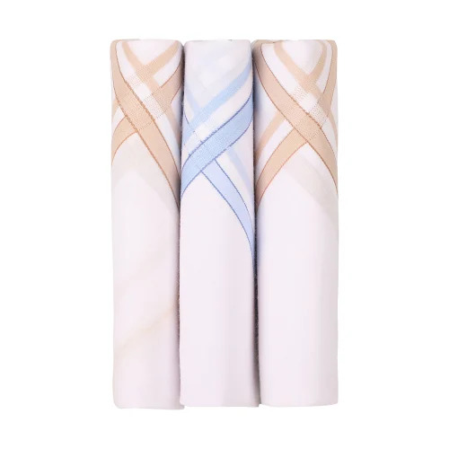 Premium Gift Packing Stylish 3pcs Cotton Handkerchief