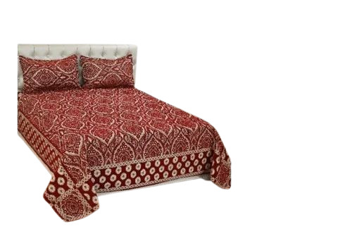 Printed Velvet Double Bedsheet