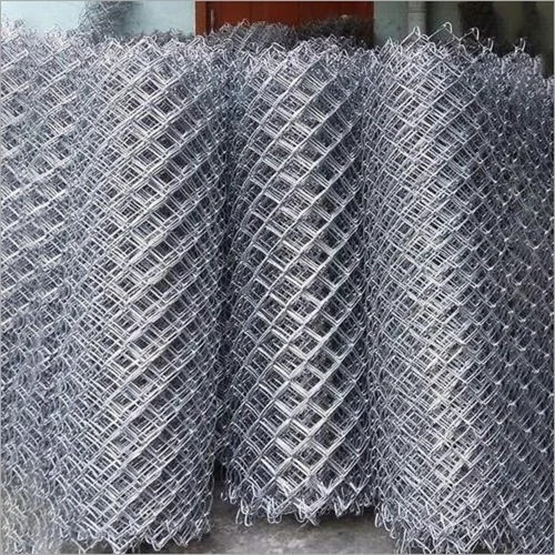 Silver Galvanized Iron Chain Link Fencing