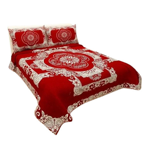 Velvet Printed Bedsheet
