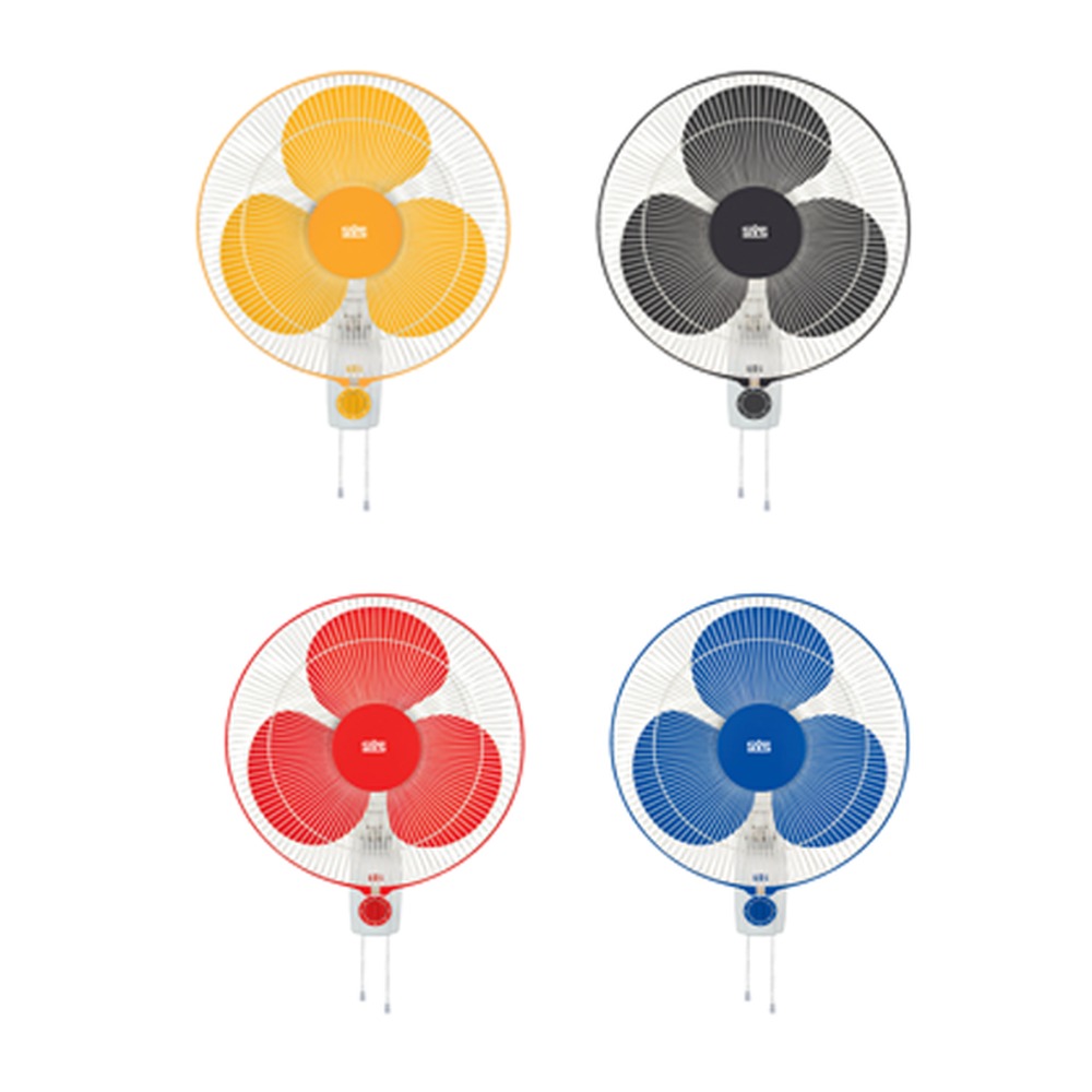 Plastic Wall Fan 12 16 Inch Breezer - Color: Multicolor