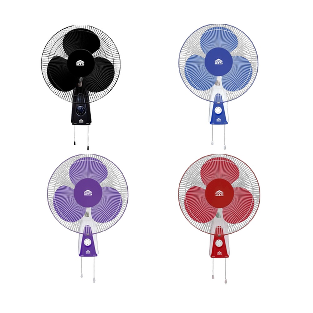 Plastic Wall Fan 12 16 Inch Curve - Color: Multicolor