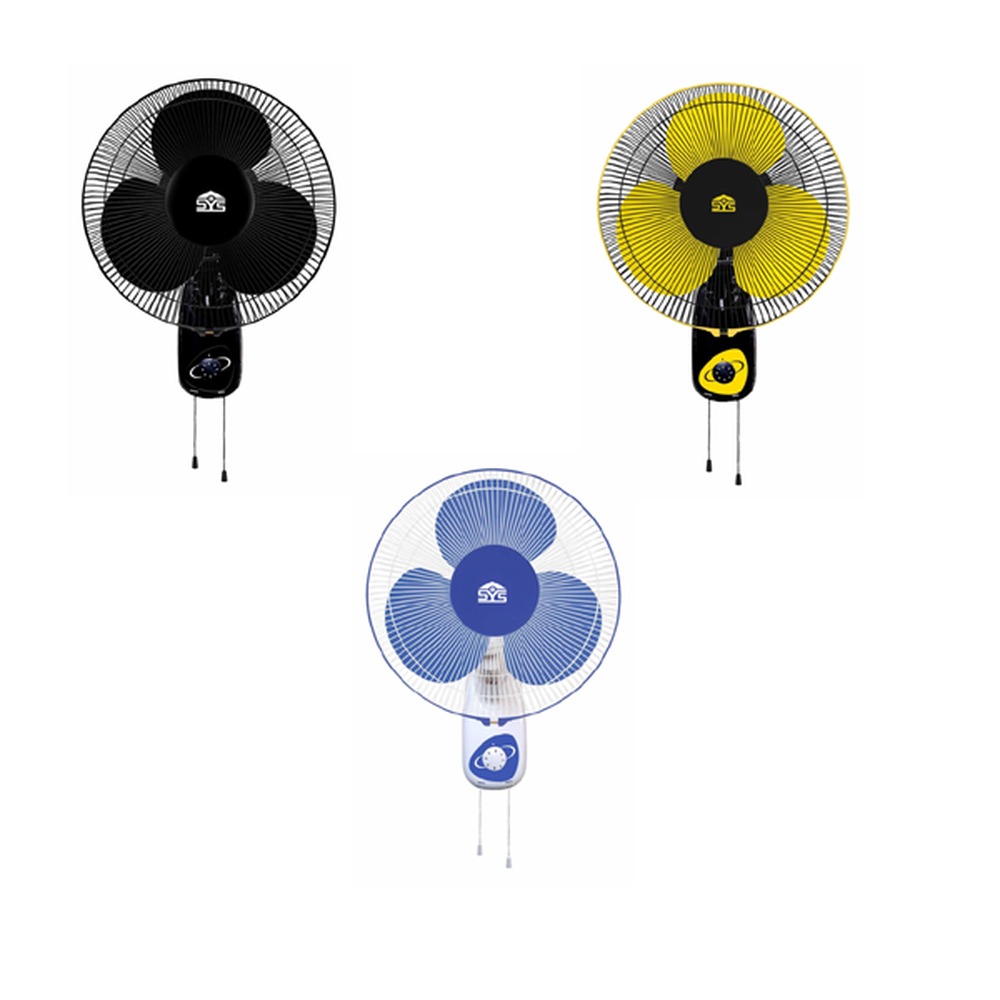 Plastic Wall Fan 12 16 Inch Rainbow Model 2 - Color: Multicolor