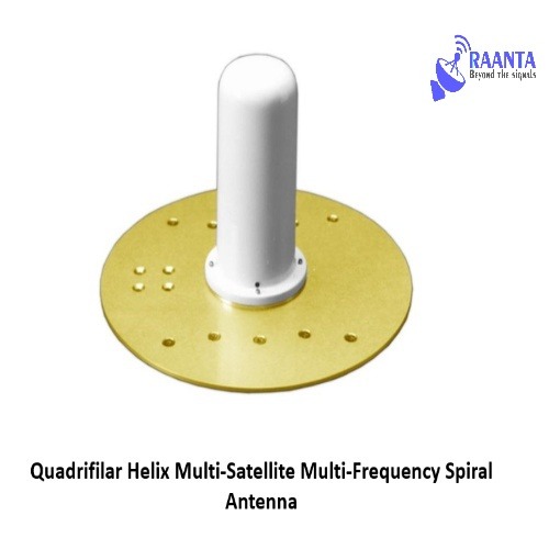 Helix Multi-Satellite Multi-Frequency Spiral Antenna