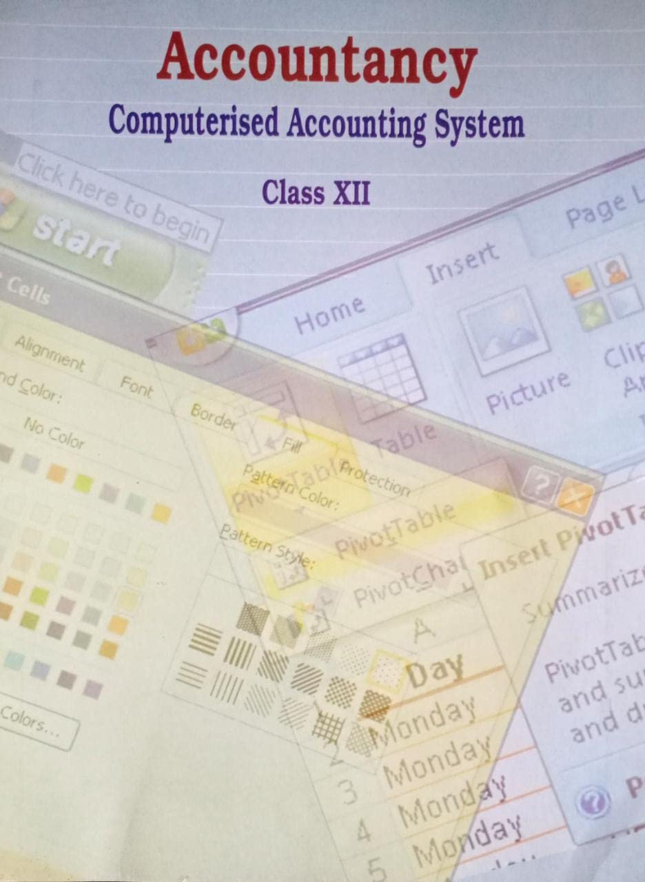 Accoutancy Computer Accounting System Class-12 NCERT Book