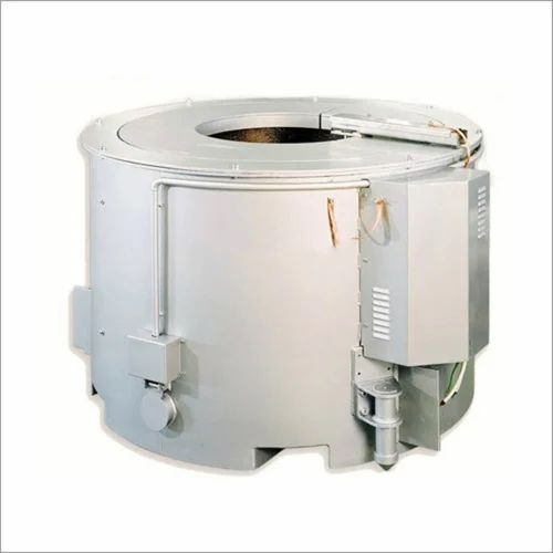 Aluminium Melting Furnace - Crucible Induction, 100 kg Capacity, Silver | Good Quality, Industrial Use, Custom Size