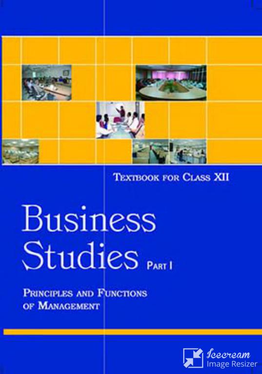 Business Studies Part 1 Class 12 NCERT Book