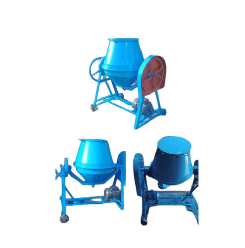 Heavy Duty Concrete Mixer - Metal Standard Sky Blue, Diesel Engine, Water and Rust Resistant, Easy Installation and Handling