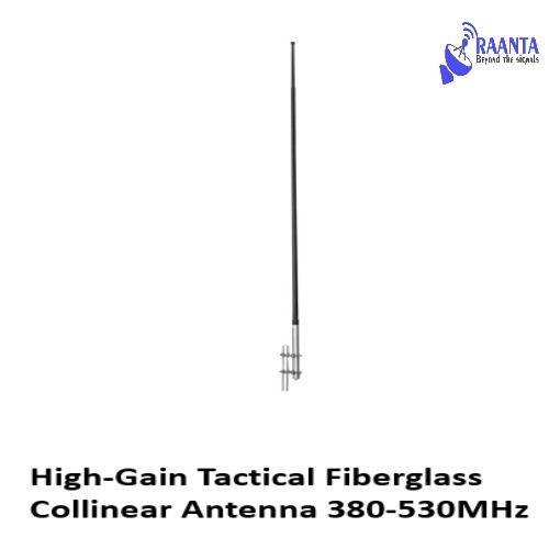 High-Gain Tactical Fiberglass Collinear Antenna 380-530MHz