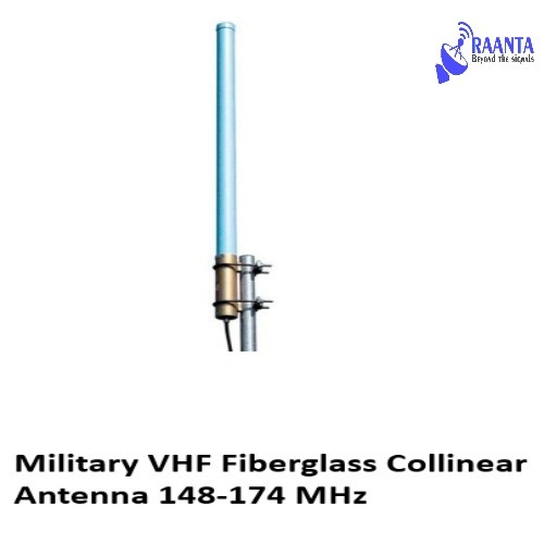 Military VHF Fiberglass Collinear Antenna 148-174 MHz