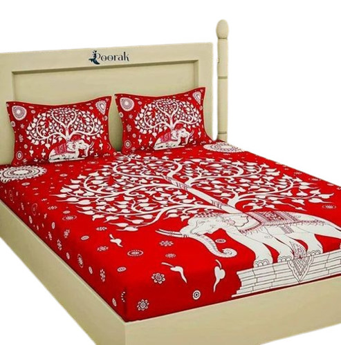 Printed Designer Double Bedsheet